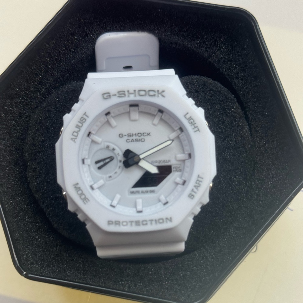 Casio G-Shock White Analog-Digital Watch